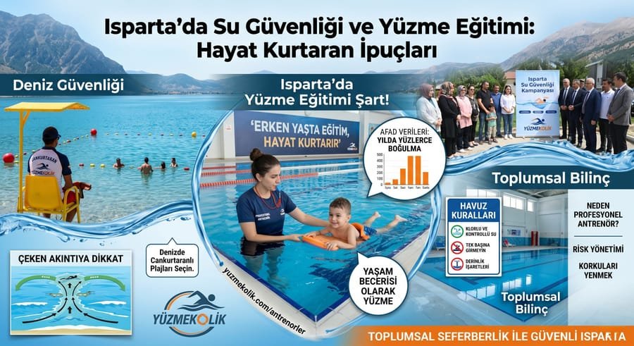 Isparta Yüzme Eğitimi ve Su Güvenliği Rehberi | Yüzmekolik