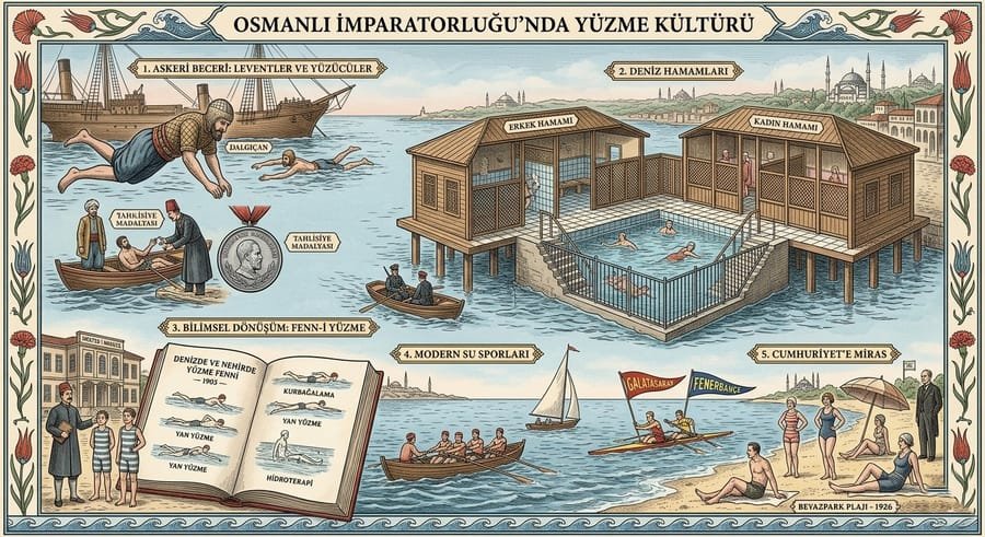 Deniz Hamamlarından Plajlara: Osmanlı'nın Yüzme Serüveni